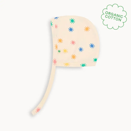 Rainbow Sunshine Organic Cotton Baby Bonnet Hat